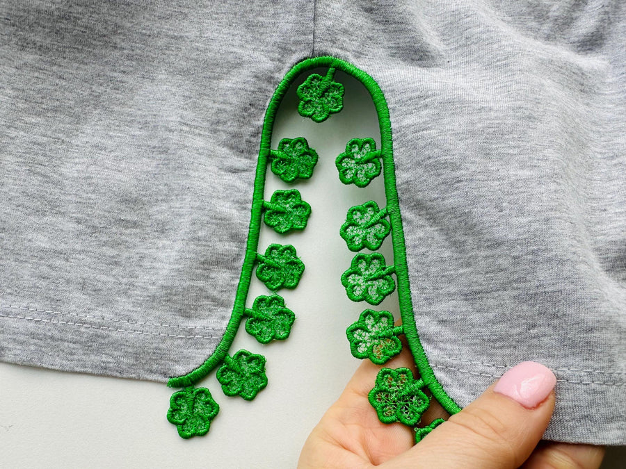 Shamrock Clover FSL Split Side Seam