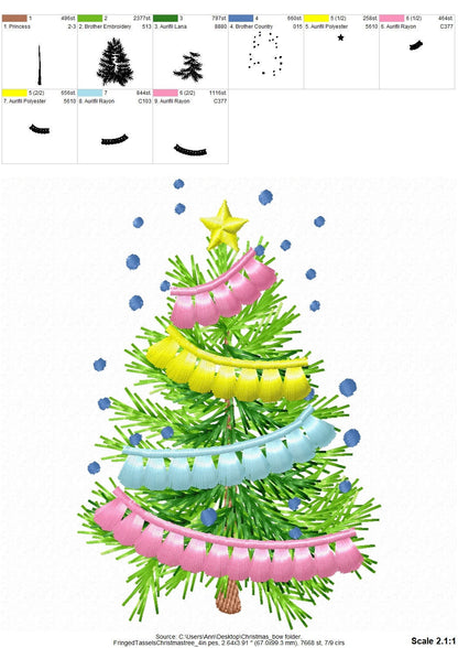 Fringed Tassel Garland Christmas Tree