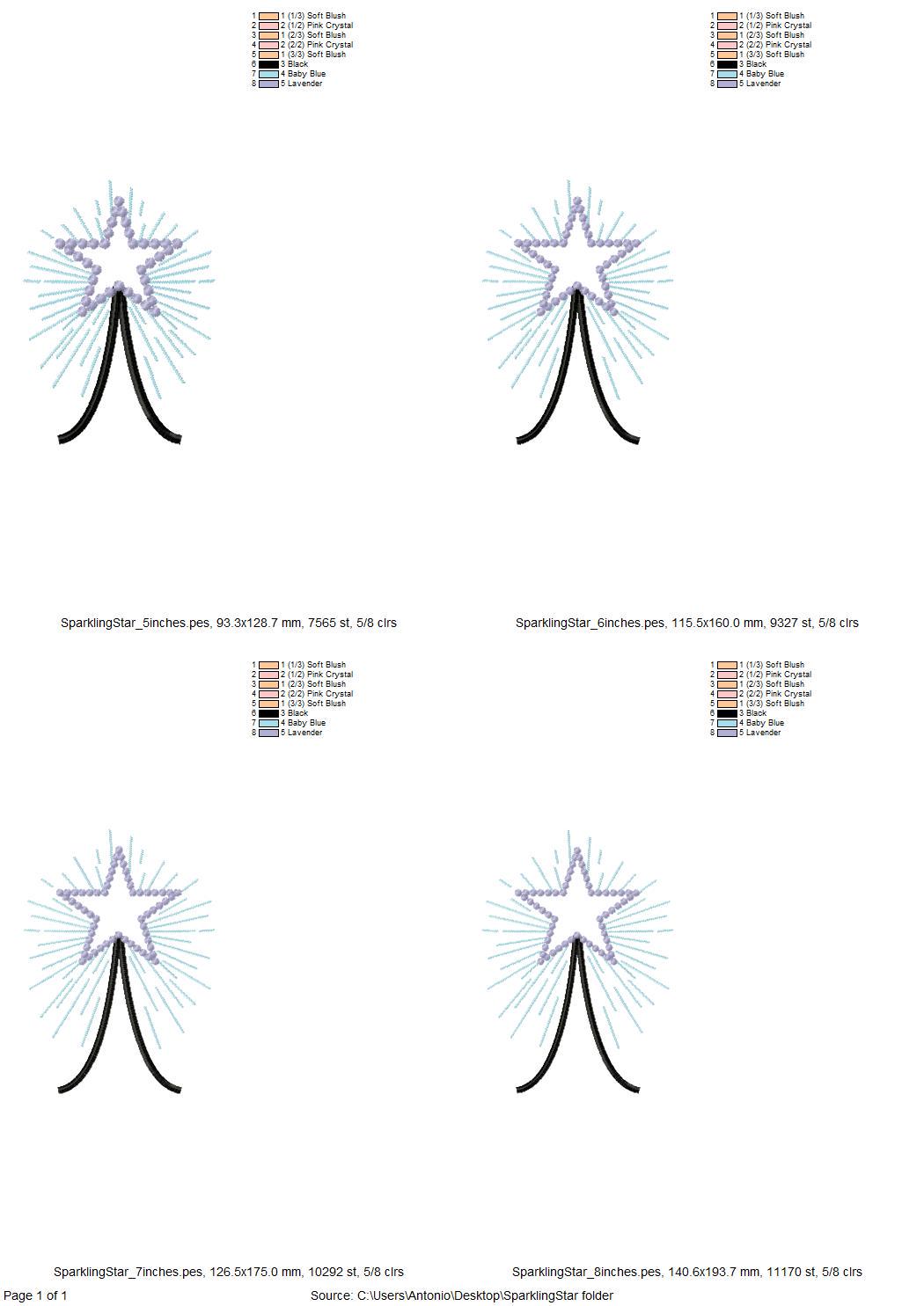 Sparkling Star Split Side Seam Cutout