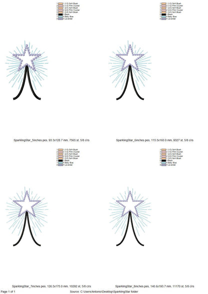 Sparkling Star Split Side Seam Cutout