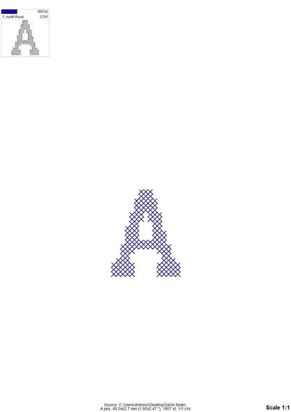 Cross stitch Font machine embroidery designs Christmas stocking