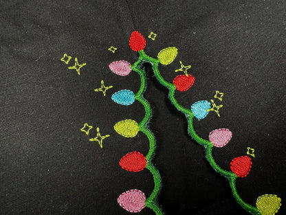 Sparkling Christmas Lights Split Side Seam