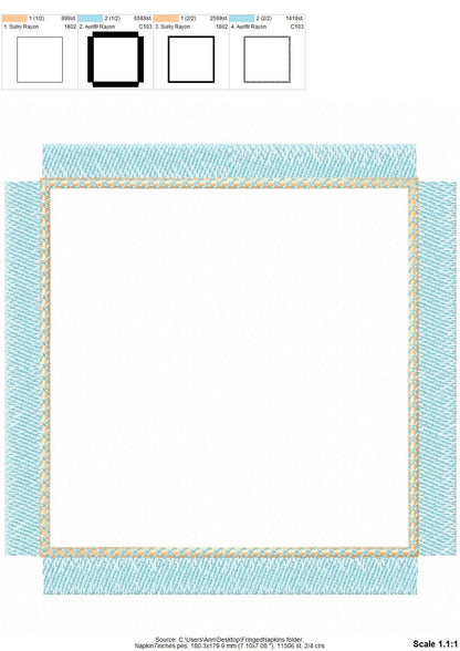 Fringed Edge Napkin Doily Coaster