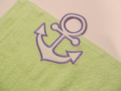 Nautical Anchor Towel Topper