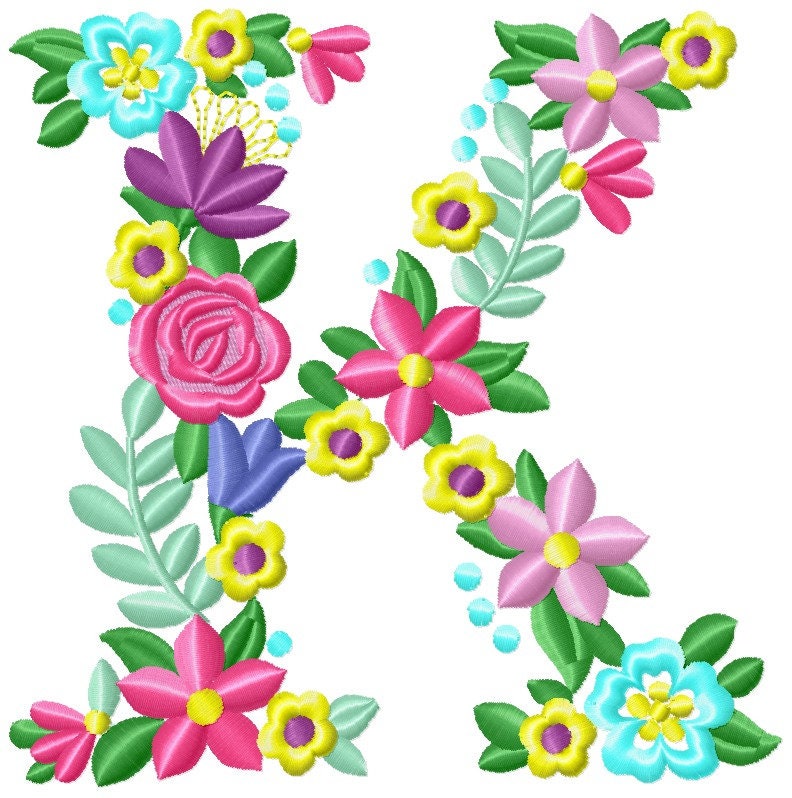 Liberty Garden Floral Font