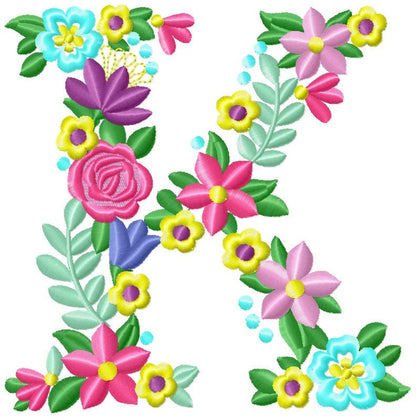 Liberty Garden Floral Font