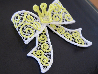 Curl Swirl Bow with Crown FSL