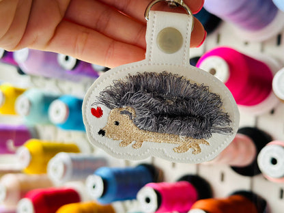 Fringed Hedgehog Keychain