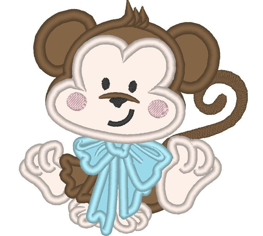 Baby Monkey Applique