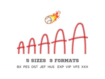 Baseball Stitch Sport Font
