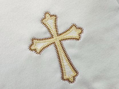 Quick Light Chain Stitch Religious Christian Cross