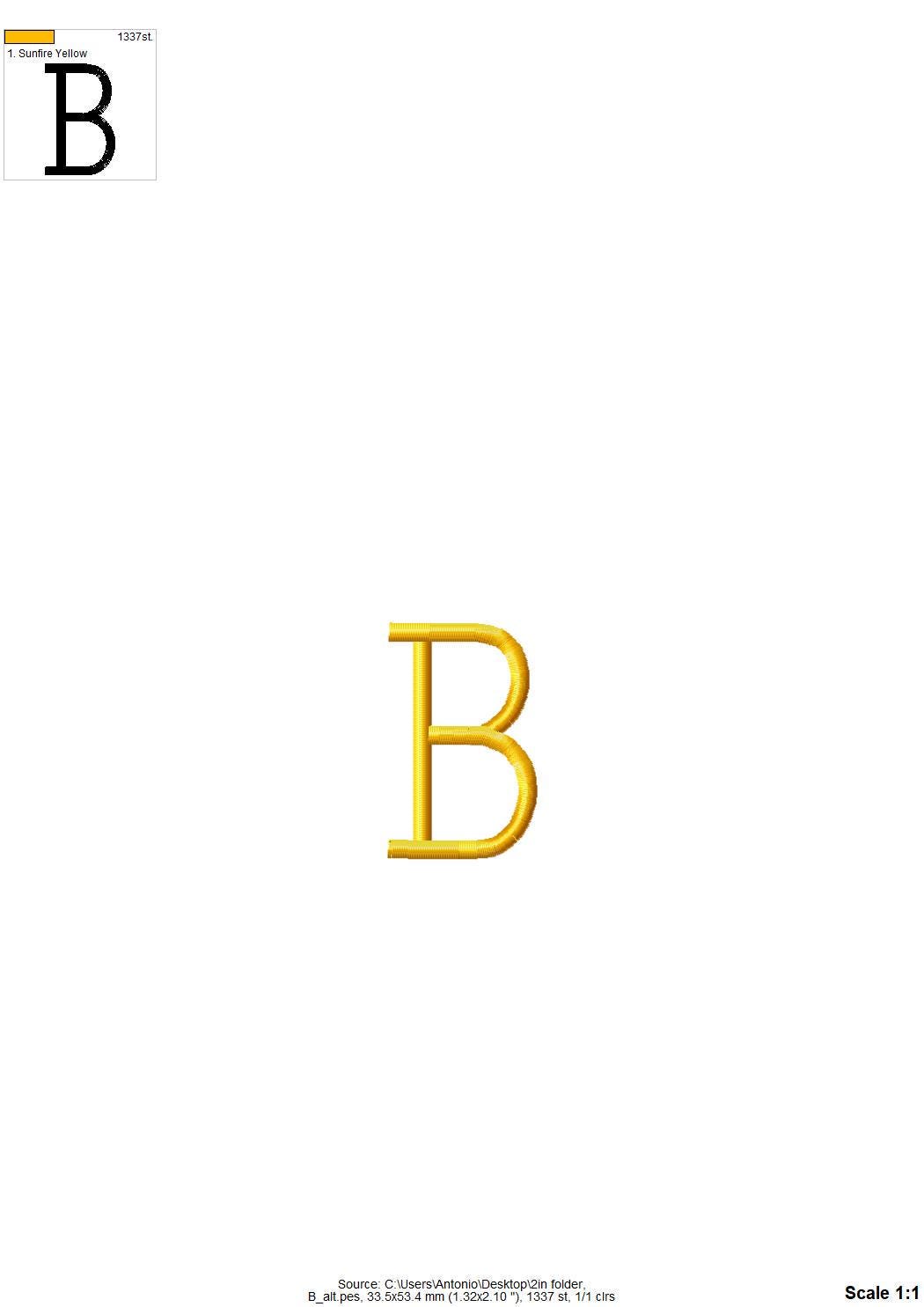 Satin Stitch Spring Flower Font Set