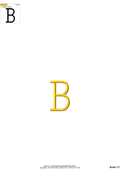 Satin Stitch Spring Flower Font Set