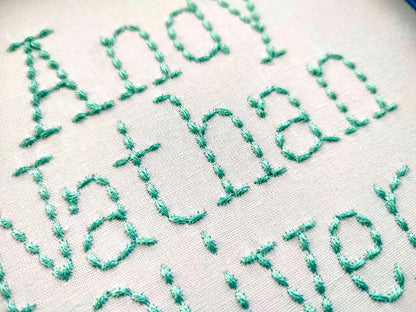 Hand Stitch Effect Font Andy