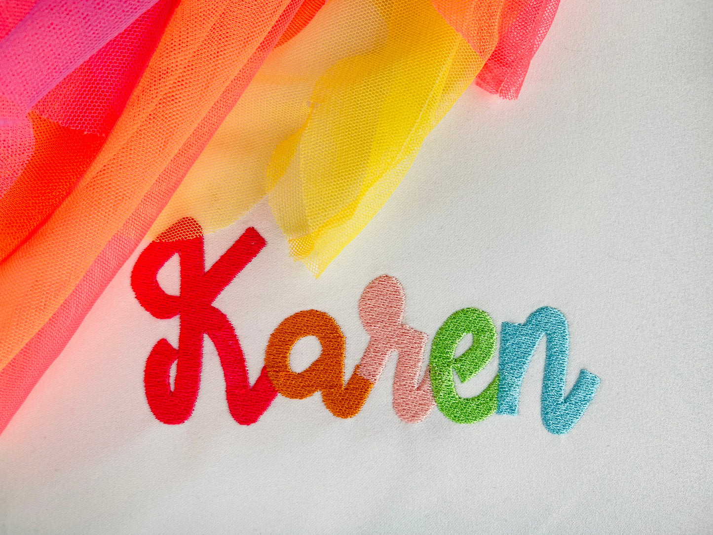 Fill Stitch Handwritten Font Karen