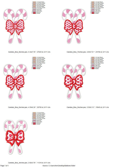 Christmas Candy Side Bow