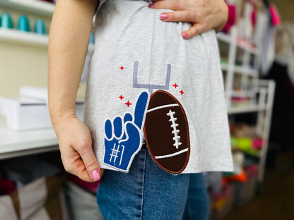 Sports Fan Football And Foam Finger