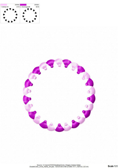 Tassel Circle Monogram And Font Set