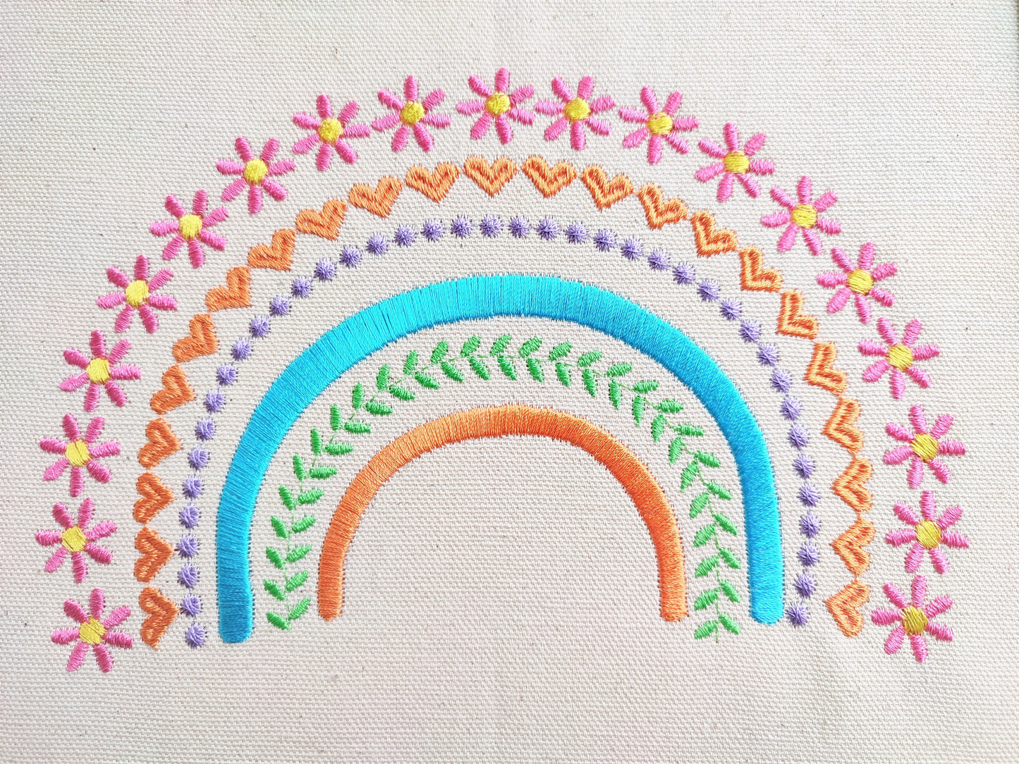 Boho Daisy Rainbow