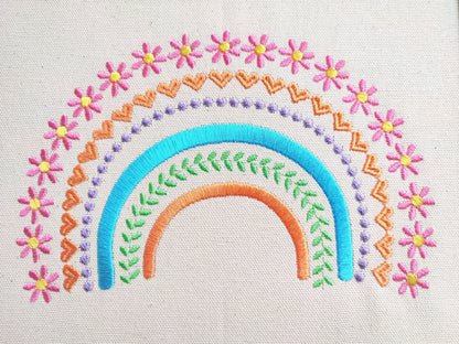Boho Daisy Rainbow