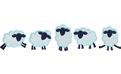 Mini Baby Sheep Lamb Set of 5