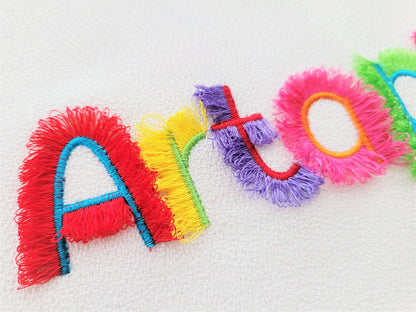 Cute Side Fringed Font