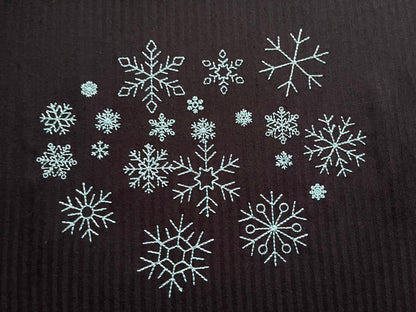 Micro Mini Single Snowflake Set of 16