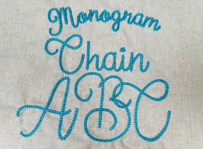 Bold Dense Chain Stitch Handwritten Font