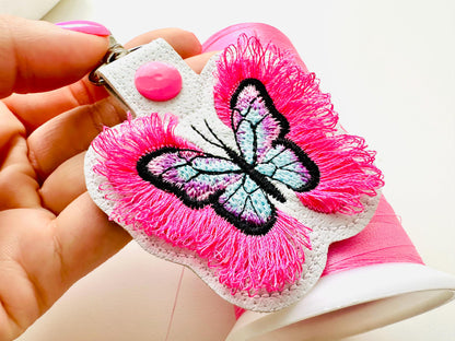 Fringed Butterfly Wings Keychain