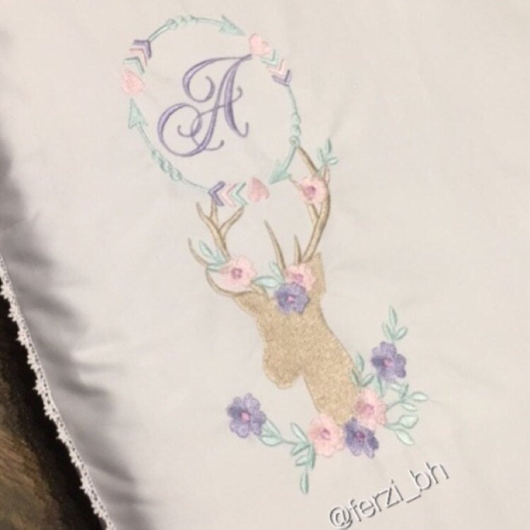 Deer Antlers and Banner Set
