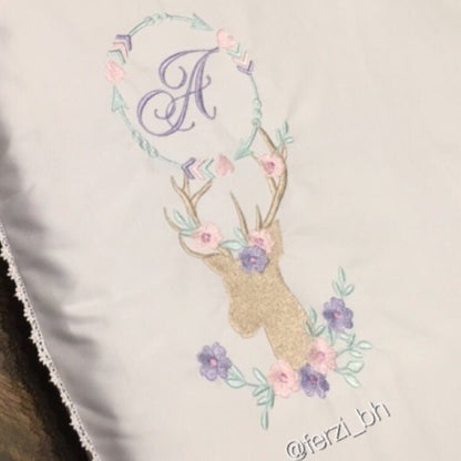 Deer Antlers and Banner Set