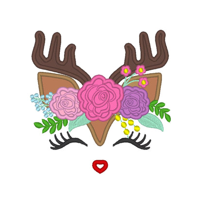 Pretty Eyes Floral Deer