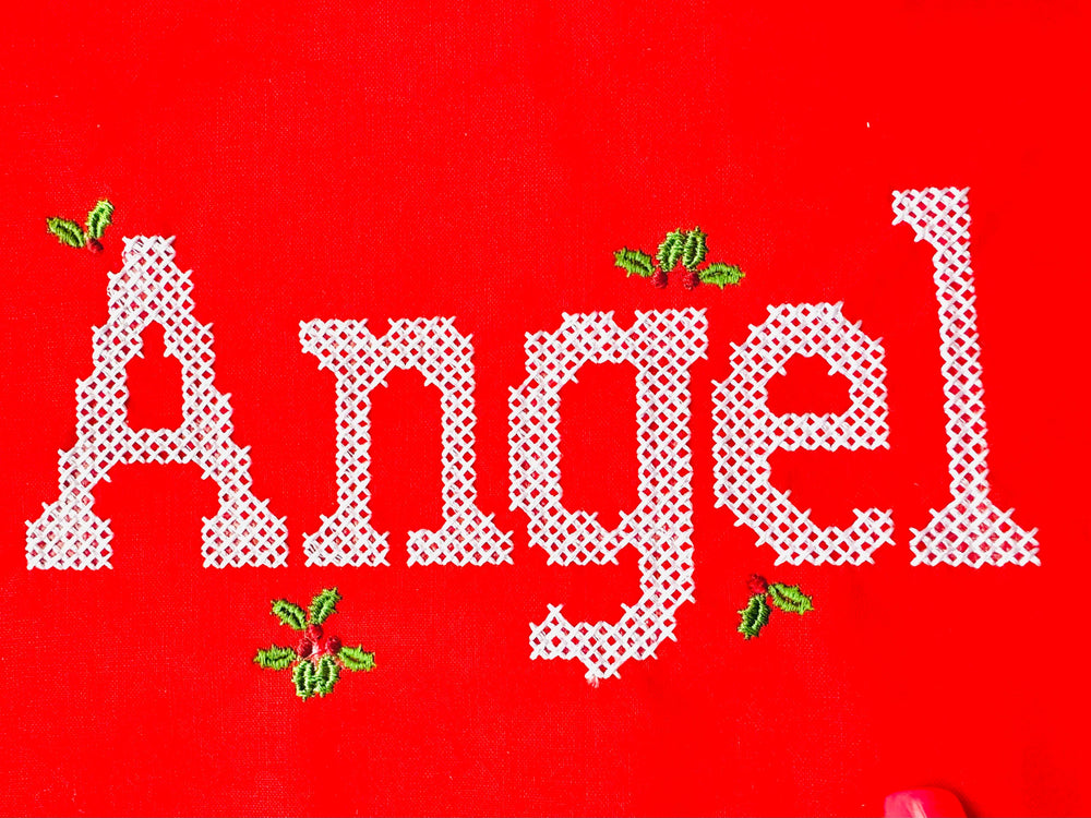 Cross stitch Font machine embroidery designs Christmas – Instant Download | Artapli