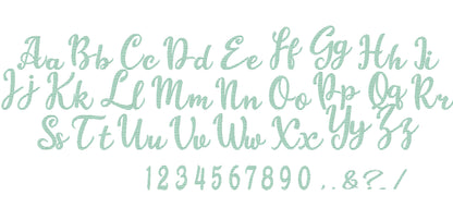 Quick Sketch Fill Bean Stitch Handwritten Script Font