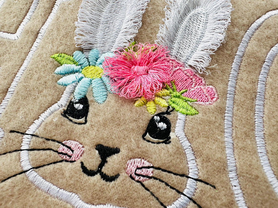 Cute Bunny Fringed Floral Crown