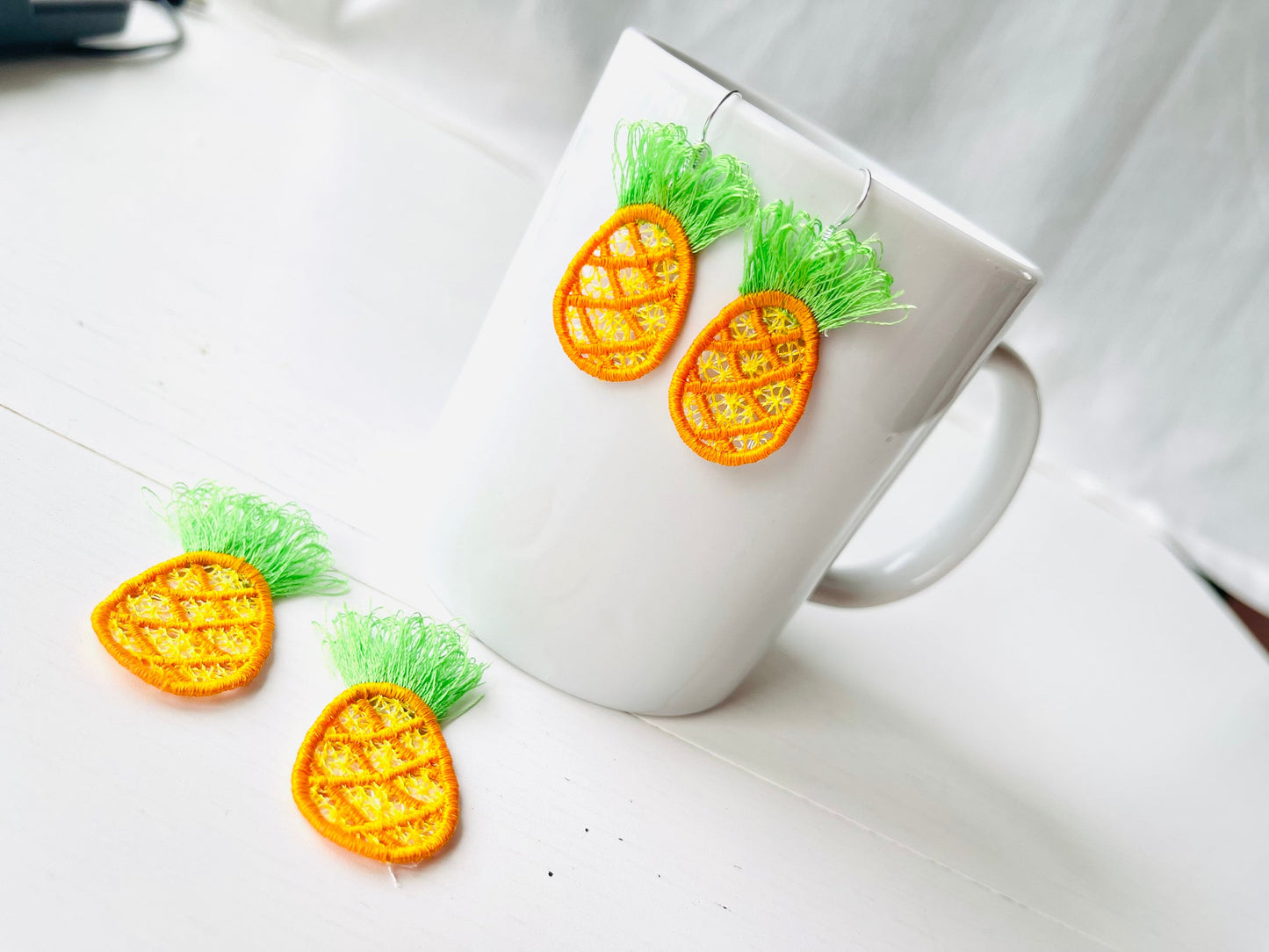 Fringed Pineapple Earrings FSL