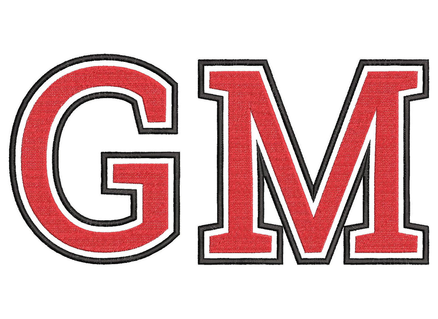 Big Double Layers Applique Font