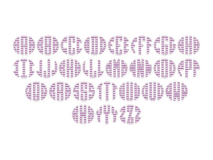 Patriotic Scalloped Monogram PES