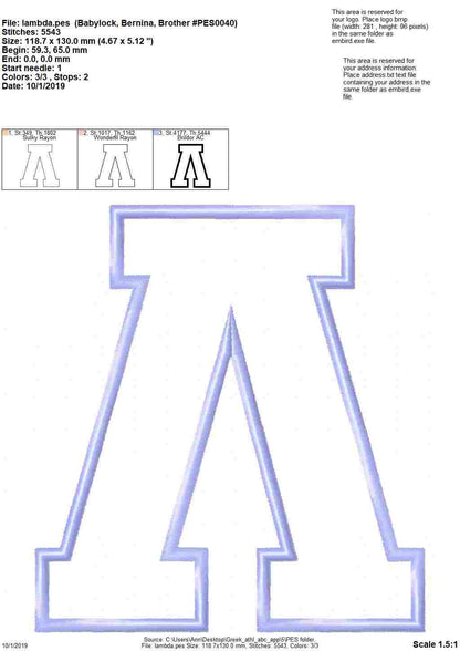 Sport Block Athletic Varsity Sororities Greek Font