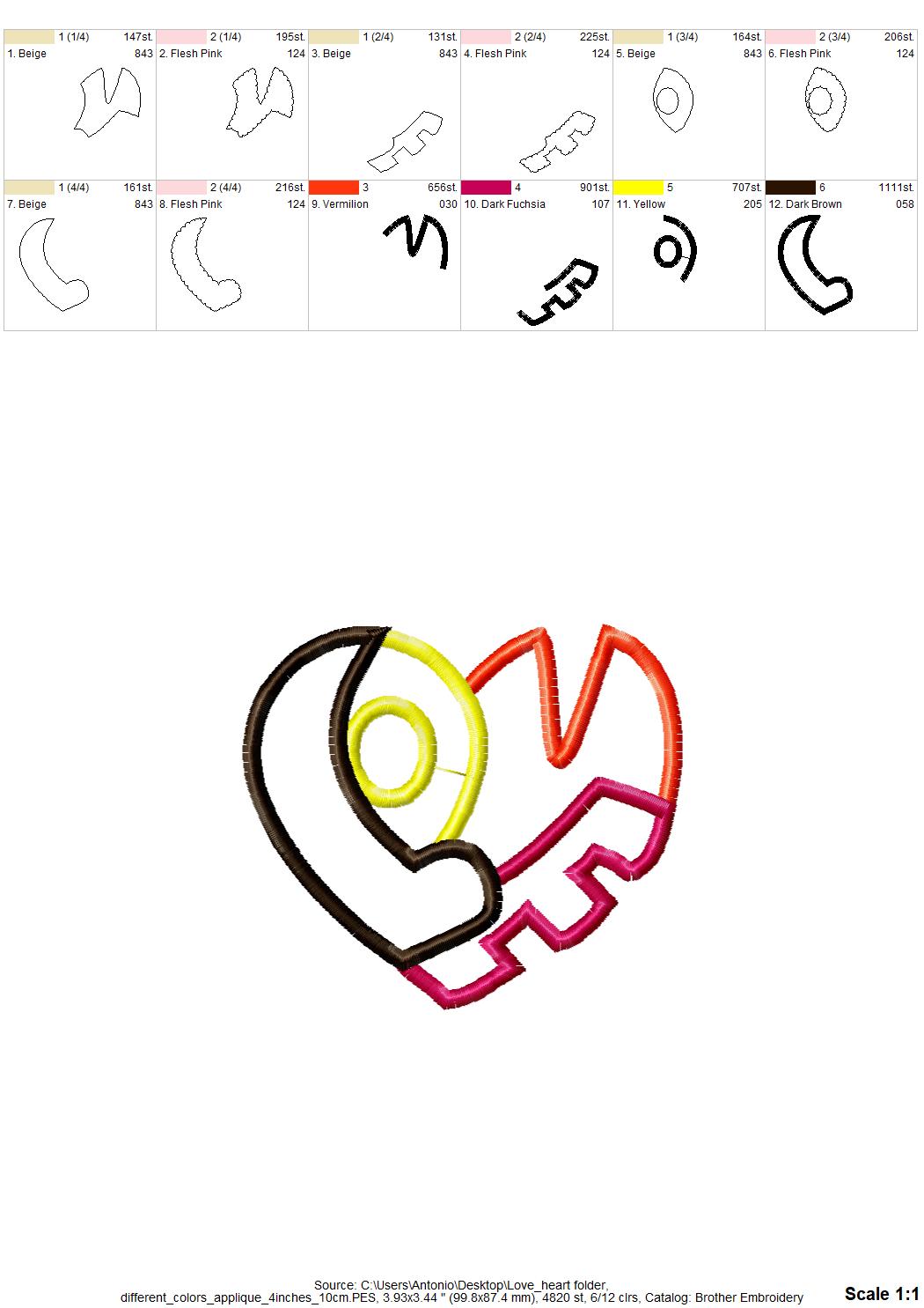 Valentine Heart Saying Love