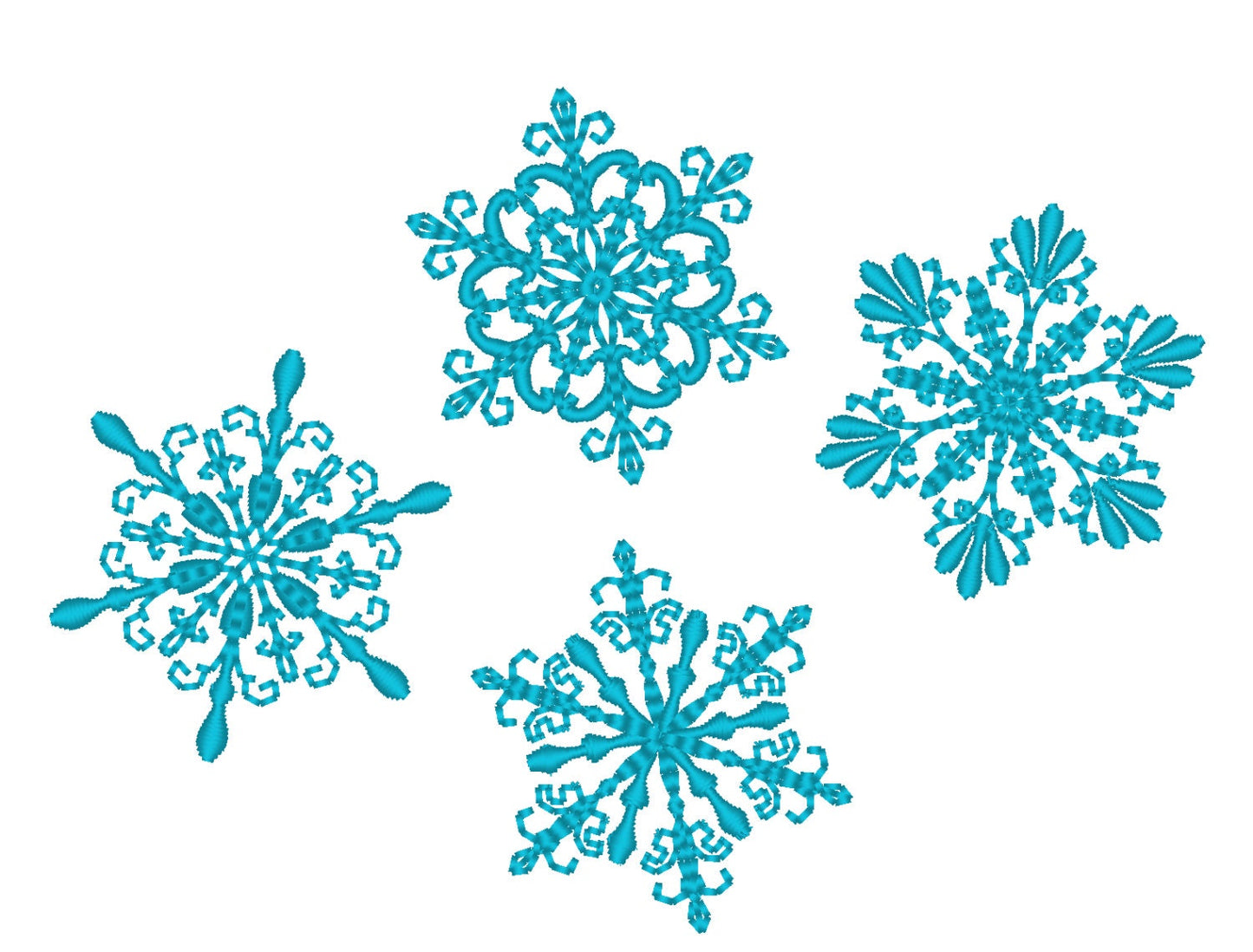 Swirl mini snowflakes set machine embroidery designsDOWNLOAD –
