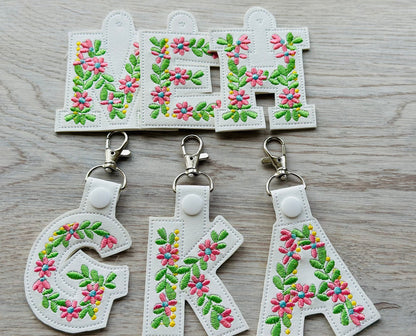 Floral Mini Flower Keychain