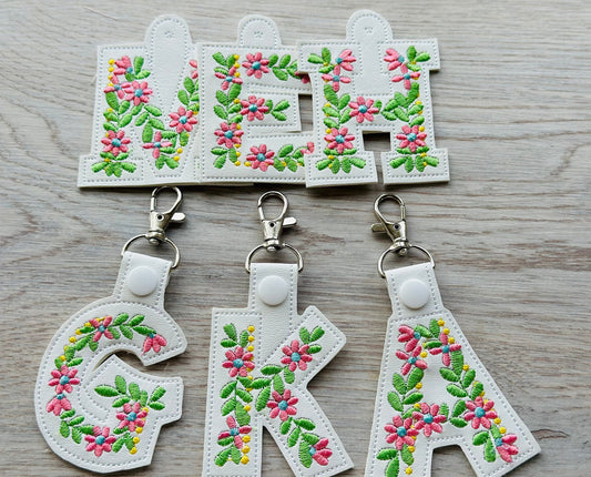 Floral Mini Flower Keychain