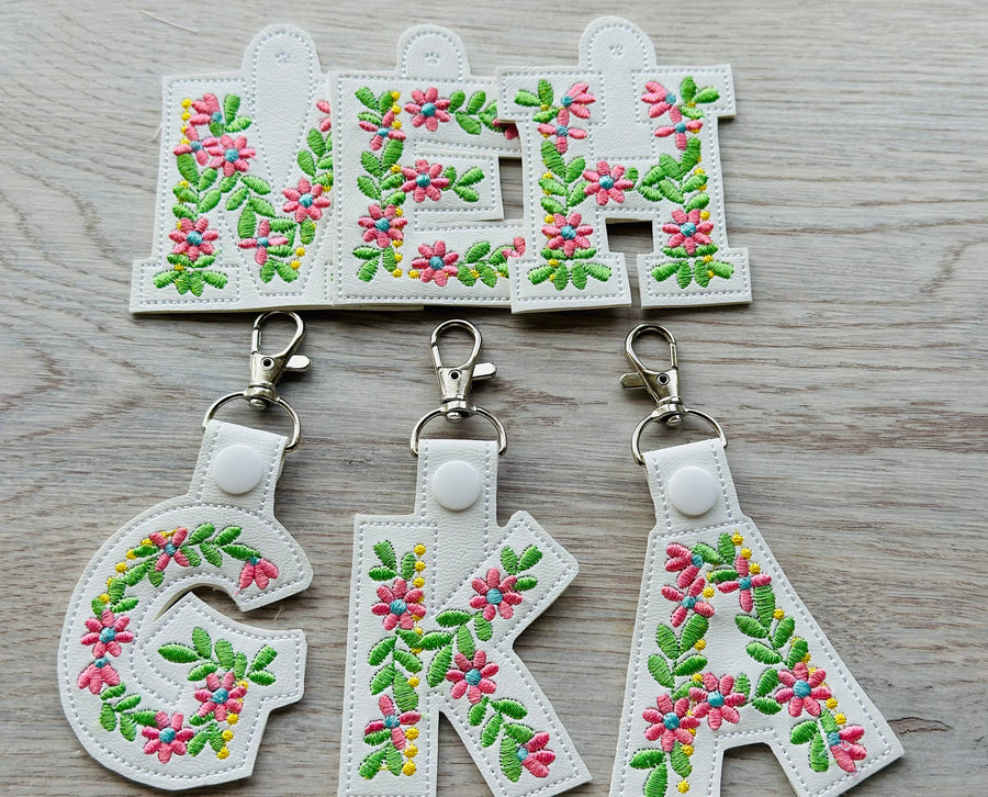Floral Mini Flower Keychain