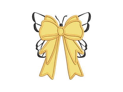 Butterfly And Bow Applique