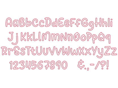 Cute Monogram Font Applique