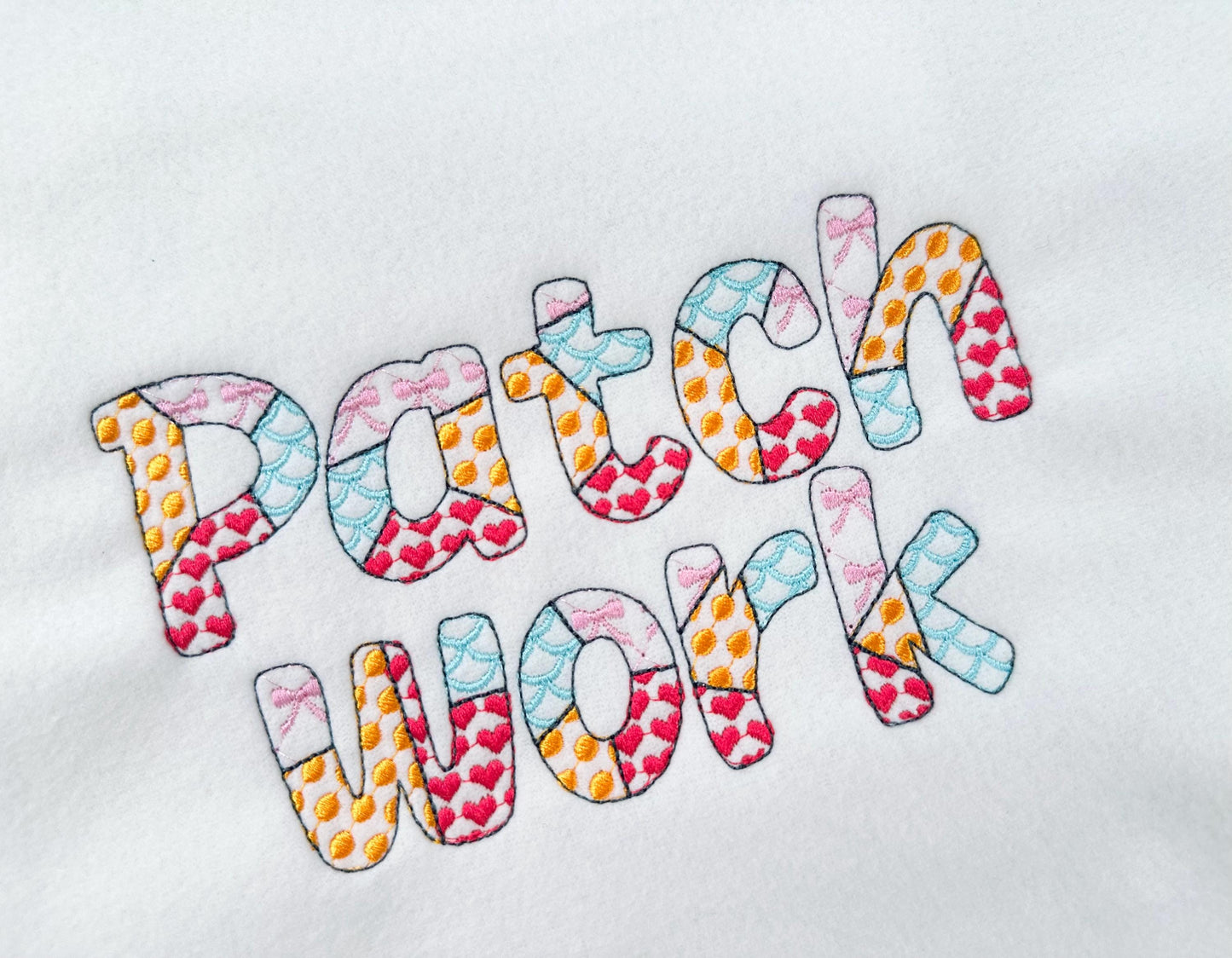 Patchwork Patterned Summer Font