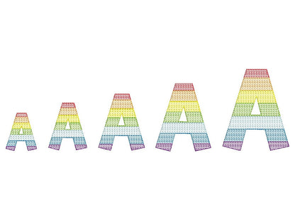 Rainbow Quick Sketch Fill Font