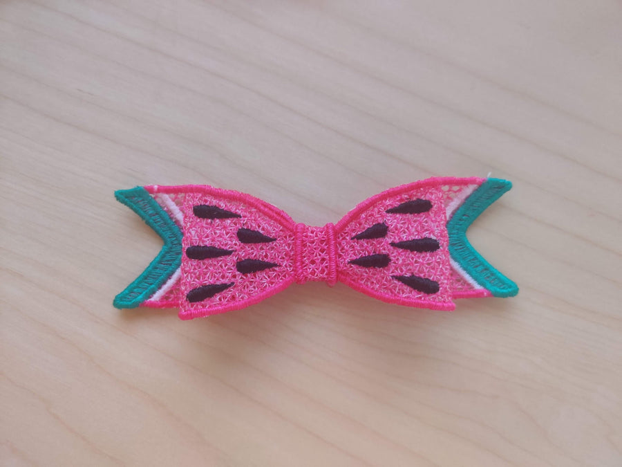 Watermelon Summer 3D Bow