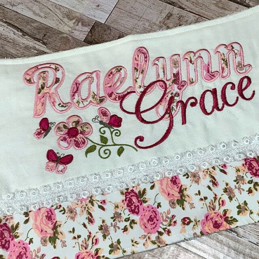 Little Butterfly and Flower Applique